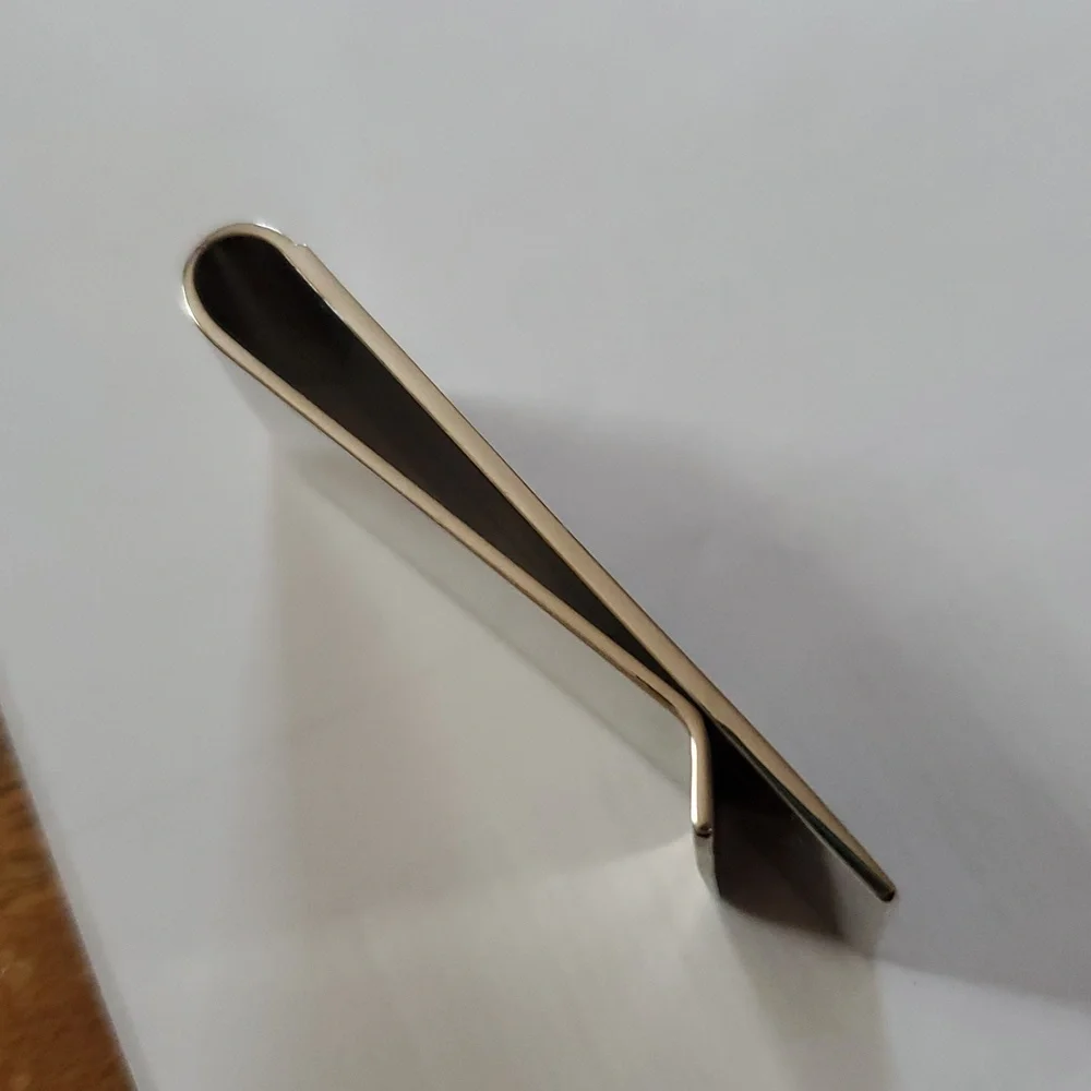 Paul Smith Silver and Black Striped Money Clip